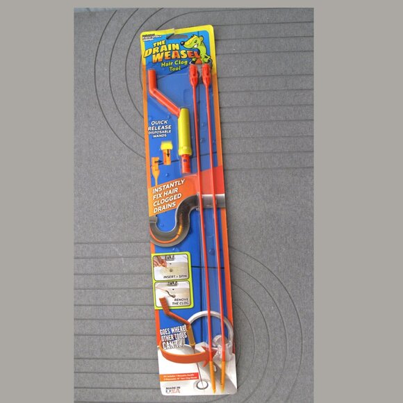 FlexiSnake Drain Weasel Drain Hair Clog Remover Tool Handle 2 18" Wands Refills - Picture 3 of 7